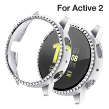 Load image into Gallery viewer, Yolovie Compatible with Samsung Galaxy Watch Active 2 Shiny Rhinestone Case (Silver)
