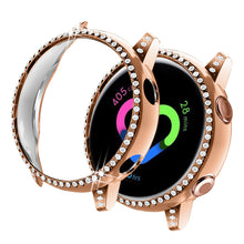 Load image into Gallery viewer, Yolovie Compatible with Samsung Galaxy Watch Active Shiny Rhinestone Case (Rose Gold)