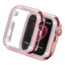 Load image into Gallery viewer, Yolovie Compatible for Apple Watch Double Circle Bling Case For Series 5 4 3 2 1 (Pink)