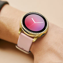 Load image into Gallery viewer, Yolovie Compatible with Samsung Galaxy Watch Active 2 Shiny Rhinestone Case (Gold)