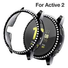 Load image into Gallery viewer, Yolovie Compatible with Samsung Galaxy Watch Active 2 Shiny Rhinestone Case (Black)