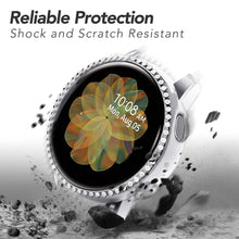 Load image into Gallery viewer, Yolovie Compatible with Samsung Galaxy Watch Active 2 Shiny Rhinestone Case (Silver)