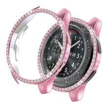Load image into Gallery viewer, Yolovie Compatible with Samsung Galaxy Watch 42mm 46mm Case, Bling Crystal Rhinestone Bumper (Pink)