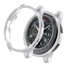 Load image into Gallery viewer, Yolovie Compatible with Samsung Galaxy Watch 42mm 46mm Case, Bling Crystal Rhinestone Bumper (Silver)