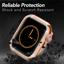Load image into Gallery viewer, Yolovie Compatible for Apple Watch Bling Case For Series 5 4 3 2 1 (Rose Gold)