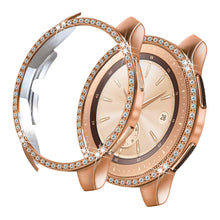Load image into Gallery viewer, Yolovie Compatible with Samsung Galaxy Watch 42mm 46mm Case, Bling Crystal Rhinestone Bumper (Rose Gold)