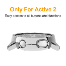 Load image into Gallery viewer, Yolovie Compatible with Samsung Galaxy Watch Active 2 Shiny Rhinestone Case (Silver)