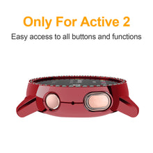 Load image into Gallery viewer, Yolovie Compatible with Samsung Galaxy Watch Active 2 Shiny Rhinestone Case (Red)