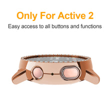 Load image into Gallery viewer, Yolovie Compatible with Samsung Galaxy Watch Active 2 Shiny Rhinestone Case (Rose Gold)
