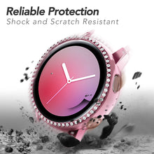 Load image into Gallery viewer, Yolovie Compatible with Samsung Galaxy Watch Active 2 Shiny Rhinestone Case (Pink)
