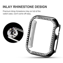 Load image into Gallery viewer, Yolovie Compatible for Apple Watch Bling Case For Series 7 6 5 4 3 2 1 SE (Black)