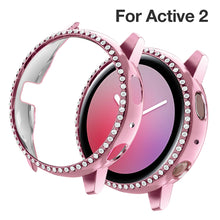 Load image into Gallery viewer, Yolovie Compatible with Samsung Galaxy Watch Active 2 Shiny Rhinestone Case (Pink)