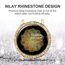 Load image into Gallery viewer, Yolovie Compatible with Samsung Galaxy Watch Active 2 Shiny Rhinestone Case (Gold)