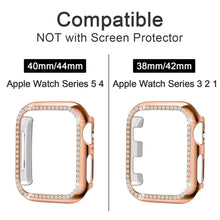 Load image into Gallery viewer, Yolovie Compatible for Apple Watch Bling Case For Series 5 4 3 2 1 (Rose Gold)