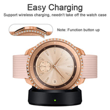Load image into Gallery viewer, Yolovie Compatible with Samsung Galaxy Watch 42mm 46mm Case, Bling Crystal Rhinestone Bumper (Rose Gold)