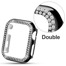 Load image into Gallery viewer, Yolovie Compatible for Apple Watch Double Circle Bling Case For Series 5 4 3 2 1 (Black)