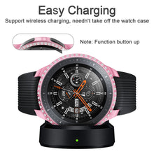Load image into Gallery viewer, Yolovie Compatible with Samsung Galaxy Watch 42mm 46mm Case, Bling Crystal Rhinestone Bumper (Pink)