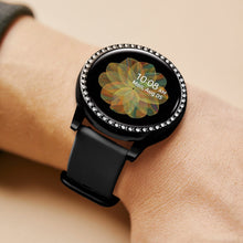 Load image into Gallery viewer, Yolovie Compatible with Samsung Galaxy Watch Active 2 Shiny Rhinestone Case (Black)