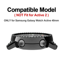Load image into Gallery viewer, Yolovie Compatible with Samsung Galaxy Watch Active Shiny Rhinestone Case (Black)