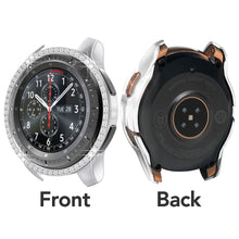 Load image into Gallery viewer, Yolovie Compatible with Samsung Galaxy Watch 42mm 46mm Case, Bling Crystal Rhinestone Bumper (Silver)