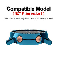 Load image into Gallery viewer, Yolovie Compatible with Samsung Galaxy Watch Active Shiny Rhinestone Case (Green)