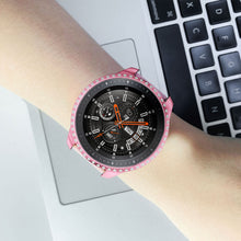 Load image into Gallery viewer, Yolovie Compatible with Samsung Galaxy Watch 42mm 46mm Case, Bling Crystal Rhinestone Bumper (Pink)