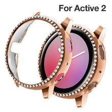 Load image into Gallery viewer, Yolovie Compatible with Samsung Galaxy Watch Active 2 Shiny Rhinestone Case (Rose Gold)