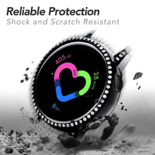 Load image into Gallery viewer, Yolovie Compatible with Samsung Galaxy Watch Active Shiny Rhinestone Case (Black)