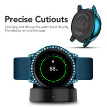 Load image into Gallery viewer, Yolovie Compatible with Samsung Galaxy Watch Active Shiny Rhinestone Case (Green)
