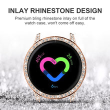 Load image into Gallery viewer, Yolovie Compatible with Samsung Galaxy Watch Active Shiny Rhinestone Case (Rose Gold)