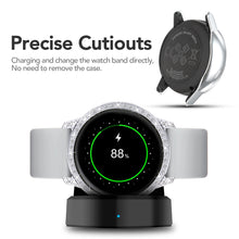 Load image into Gallery viewer, Yolovie Compatible with Samsung Galaxy Watch Active Shiny Rhinestone Case (Silver)