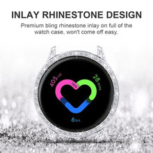 Load image into Gallery viewer, Yolovie Compatible with Samsung Galaxy Watch Active Shiny Rhinestone Case (Silver)