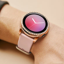Load image into Gallery viewer, Yolovie Compatible with Samsung Galaxy Watch Active 2 Shiny Rhinestone Case (Rose Gold)