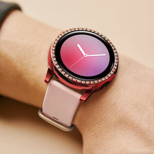 Load image into Gallery viewer, Yolovie Compatible with Samsung Galaxy Watch Active 2 Shiny Rhinestone Case (Red)