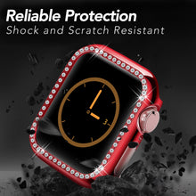 Load image into Gallery viewer, Yolovie Compatible for Apple Watch Bling Case For Series 5 4 3 2 1 (Red)
