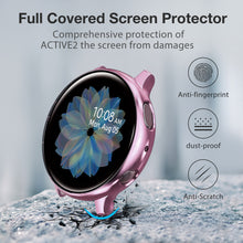 Load image into Gallery viewer, Yolovie (4 Pack) Screen Protector Case Compatible for Samsung Galaxy Watch Active 2 (Silver/Rosegold/Pink/Gold)
