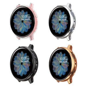 Yolovie (4 Pack) Screen Protector Case Compatible for Samsung Galaxy Watch Active 2 (Clear/Sliver/Black/Rose Gold)