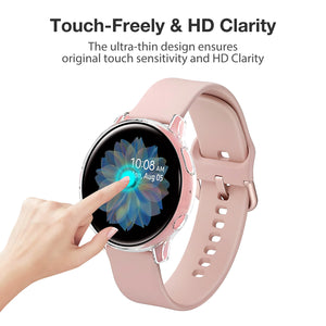 Yolovie (4 Pack) Screen Protector Case Compatible for Samsung Galaxy Watch Active 2 (4*Clear))
