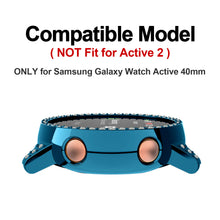 Load image into Gallery viewer, Yolovie Compatible with Samsung Galaxy Watch Active Shiny Rhinestone Case (Green)
