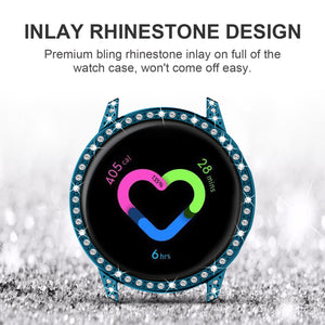 Yolovie Compatible with Samsung Galaxy Watch Active Shiny Rhinestone Case (Green)