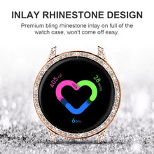 Load image into Gallery viewer, Yolovie Compatible with Samsung Galaxy Watch Active Shiny Rhinestone Case (Rose Gold)
