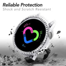 Load image into Gallery viewer, Yolovie Compatible with Samsung Galaxy Watch Active Shiny Rhinestone Case (Silver)
