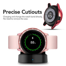 Load image into Gallery viewer, Yolovie Compatible with Samsung Galaxy Watch Active 2 Shiny Rhinestone Case (Red)
