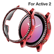 Load image into Gallery viewer, Yolovie Compatible with Samsung Galaxy Watch Active 2 Shiny Rhinestone Case (Red)
